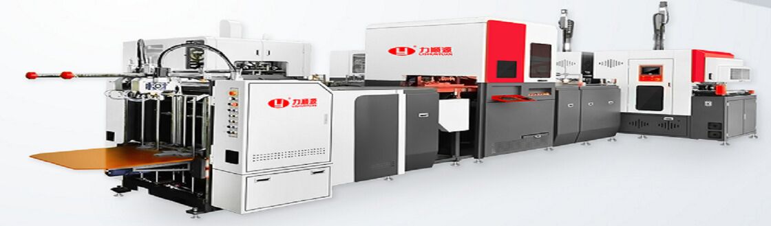 2 در 1 هوشمند اتوماتیک با سرعت بالا کارتن جعبه سخت ساخت ماشین 50-52PCS / دقیقه