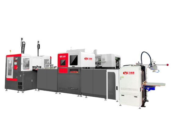 Rigid Box Making Machine Featuring Visual Robot Arm Positioning with German Multiple Camera System for Precise Box Making