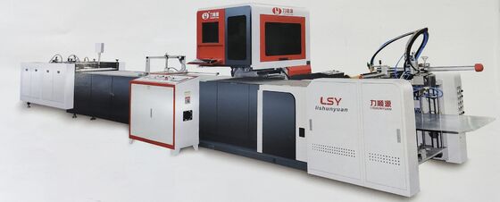 LY 485C PK سیستم تمام اتوماتیک بسته بندی جعبه با دید ماشینی خط اتوماتیک دستگاه فرم دهنده جعبه دستگاه تمام اتوماتیک جلد سخت ساز