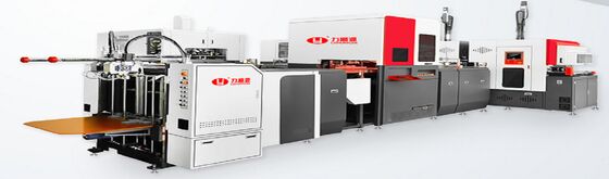 2 در 1 هوشمند اتوماتیک با سرعت بالا کارتن جعبه سخت ساخت ماشین 50-52PCS / دقیقه