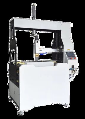 LY800C Semi Automatic Rigid Box Making Machine With Size Adjustment And Pneumatic Double Servo For Box Forming
